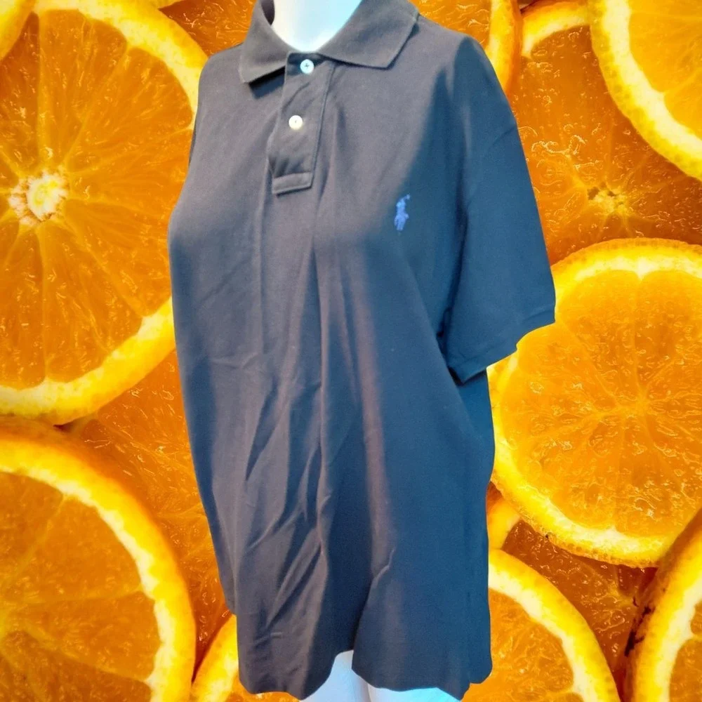 Polo by Ralph Lauren Custom Fit Polo Shirt‎ Mens Large Pony Logo Cotton Blend